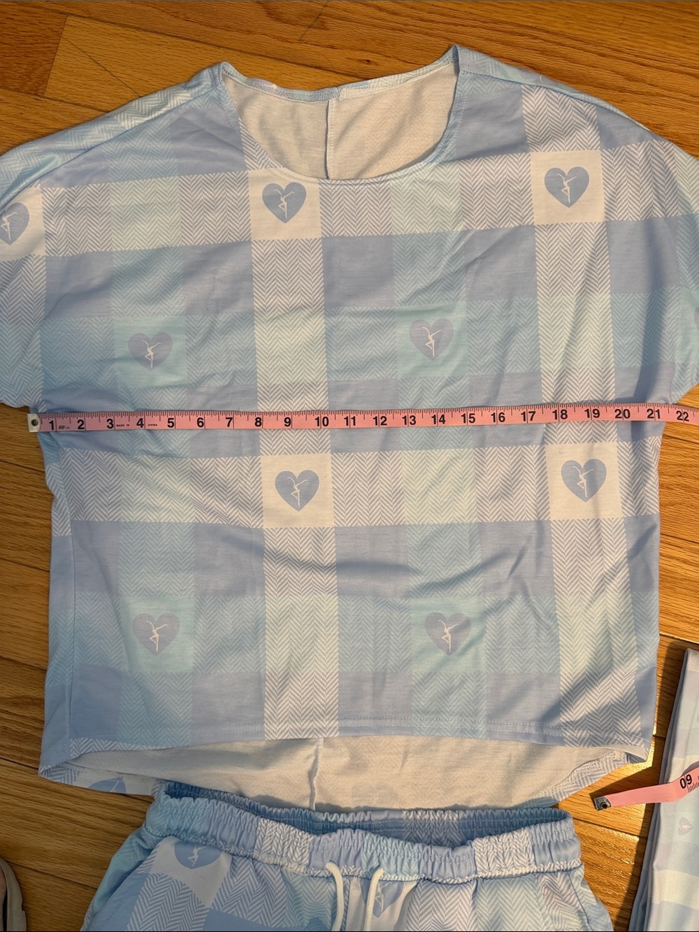 Dave Matthews Band- Women’s Light Blue Plaid Heart Firedancer Pajama Set - Picture 6 of 13